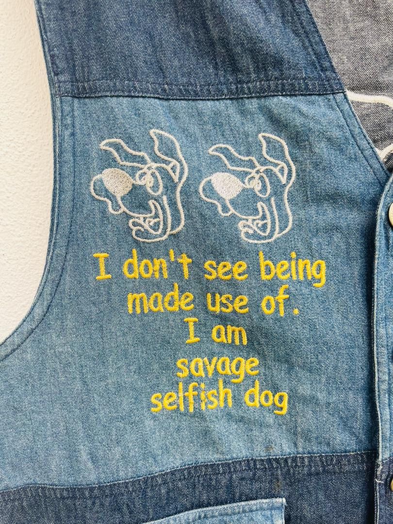 Japanese Brand Vintage Savege Selfish Dog Japanese Designer Fashion Style Size US M / EU 48-50 / 2 - 5 Thumbnail