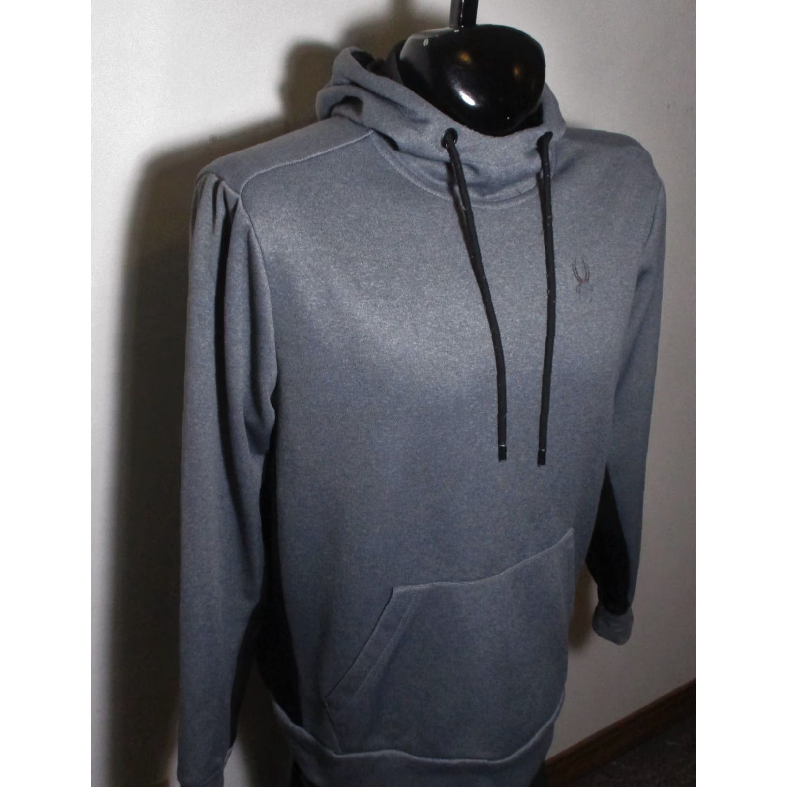 Spyder Spyder Gray Drawstring Hooded Sweatshirt Men's L Size US L / EU 52-54 / 3 - 4 Thumbnail