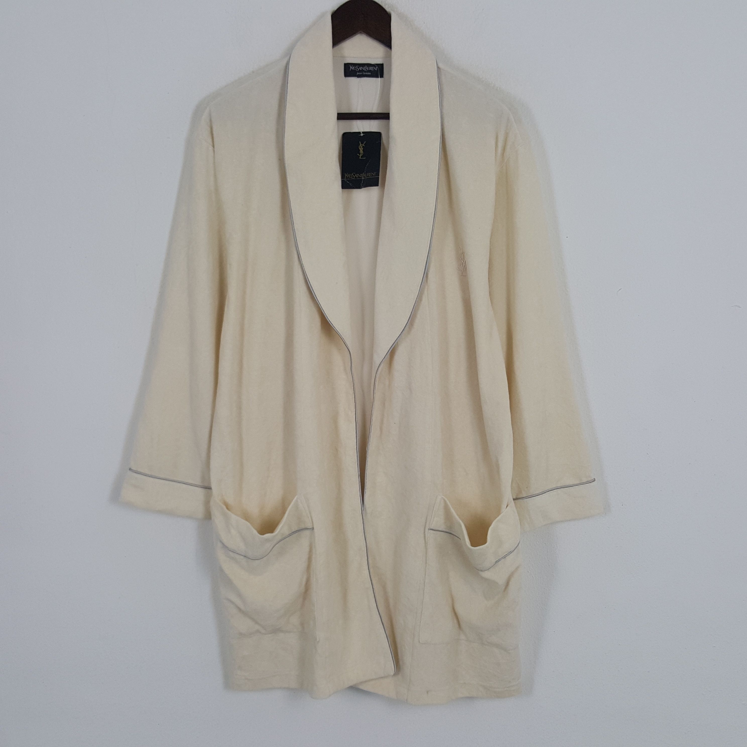 Vintage × Yves Saint Laurent Vintage Yves Saint Laurent Pijamas Jacket Size US S / EU 44-46 / 1 - 1 Thumbnail