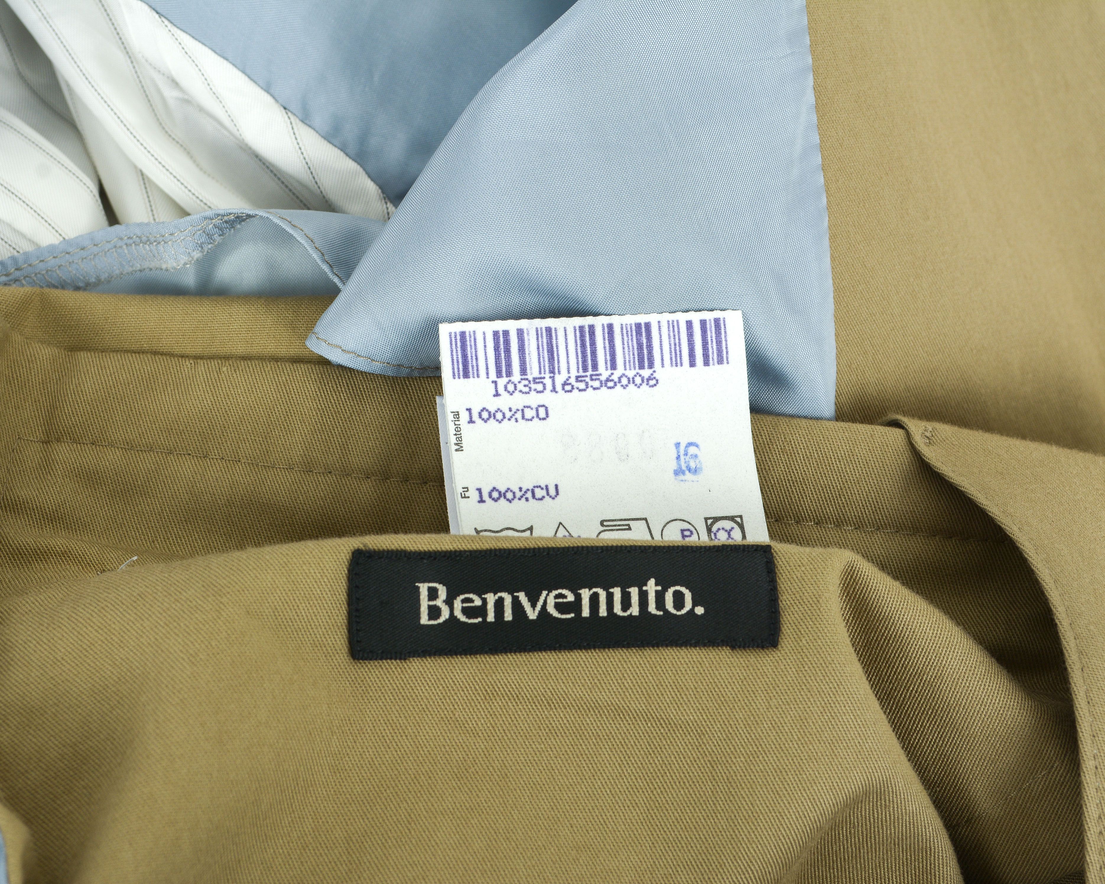 BENVENUTO. Blazer Brown M Coat Jacket Cotton Sport Suit Size 40R - 6 Thumbnail