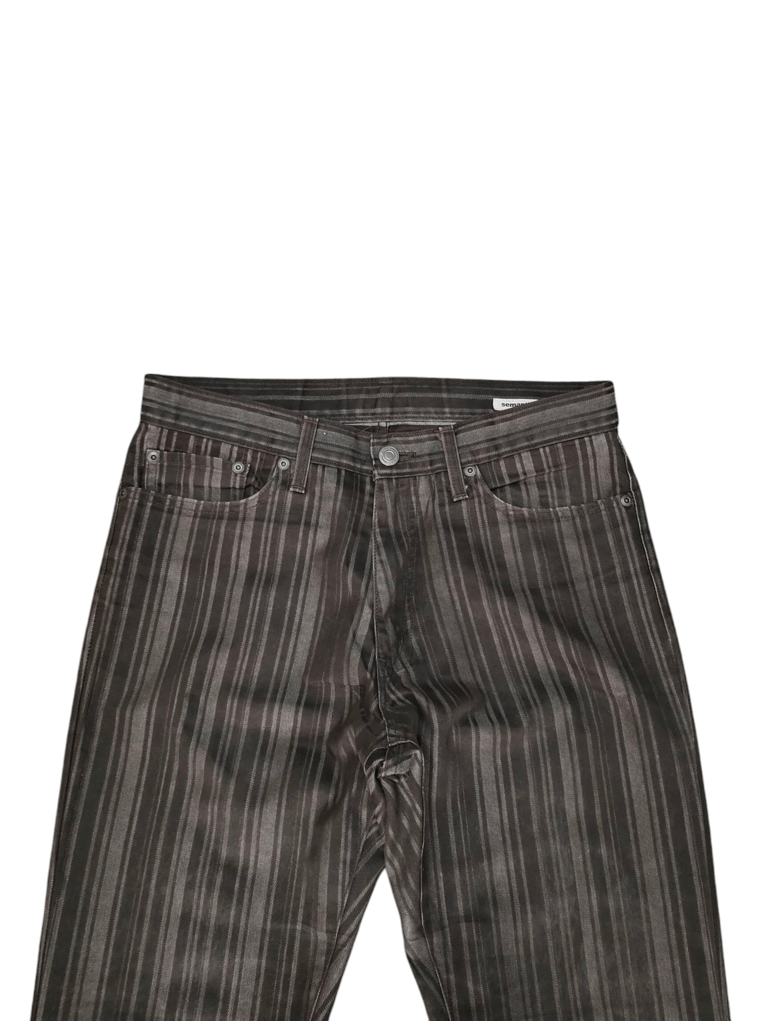 semanticdesign Flare Pants Semantic Design Japan Striped Denim Bootcut Lgb Size US 30 / EU 46 - 3 Thumbnail