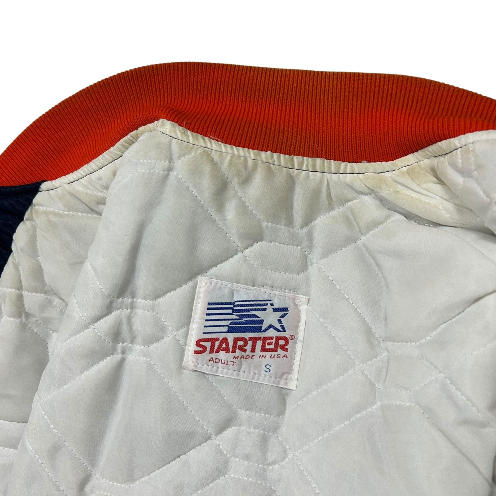 NCAA VTG 90s NCAA Virginia Cavaliers STARTER SATIN JACKET BOMBER Size US S / EU 44-46 / 1 - 7 Thumbnail