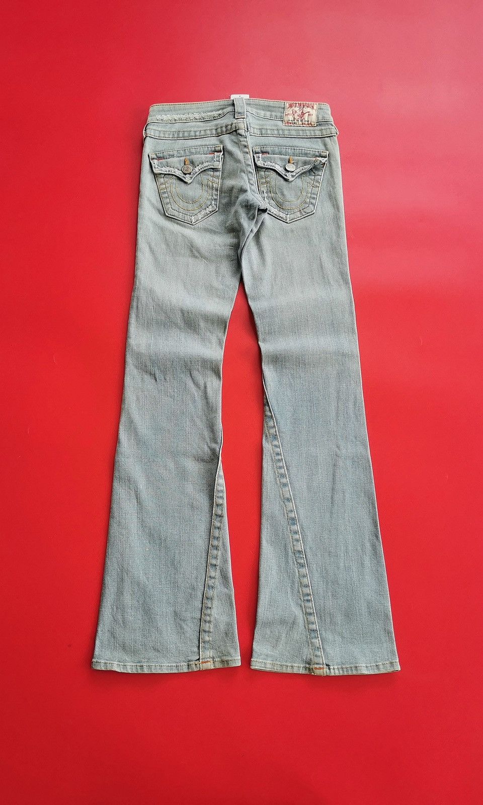 True Religion Bootcut True Religion Joey Blue Greyish Jeans Size 27" / US 4 / IT 40 - 4 Thumbnail