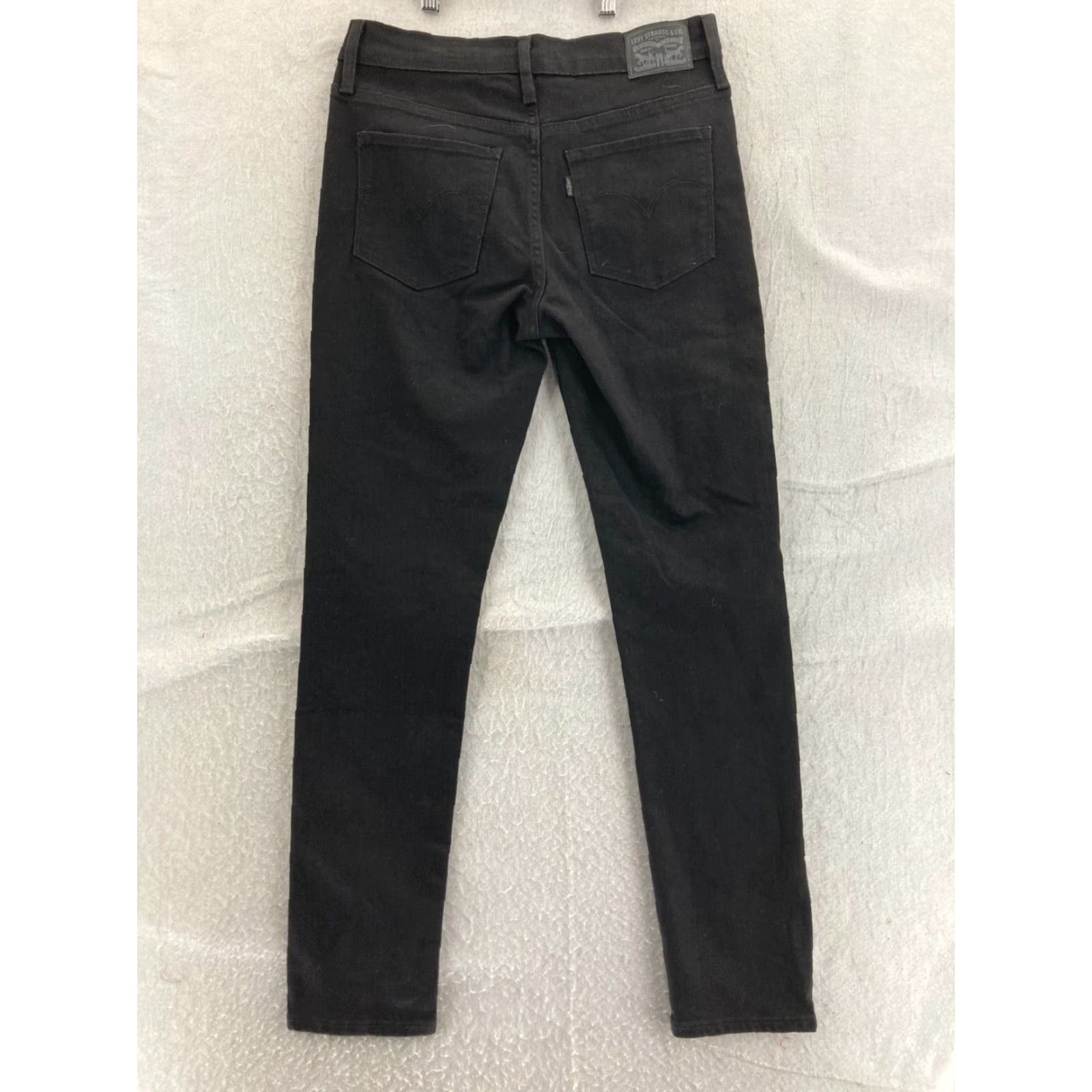 Levi's LEVI'S Levi Strauss Jeans Womens Skinny 30x29 Black Denim Stretch Mid Rise 5-Pocket Regular Clothing Men? Size 30" / US 8 / IT 44 - 7 Thumbnail
