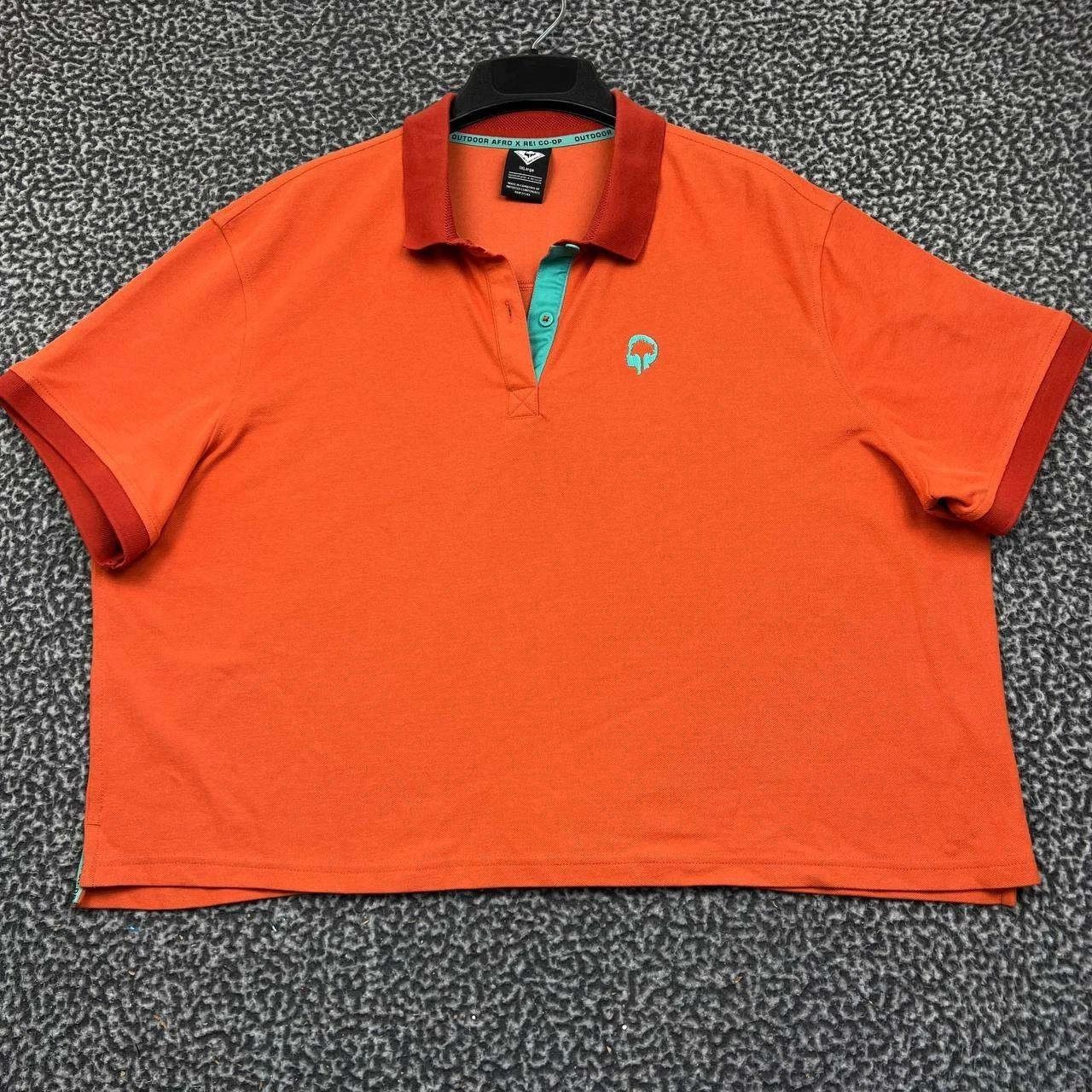 Other Outdoor Afro X REI Co-Op Polo Shirt 1X L Collared Cropped Size XS / US 0-2 / IT 36-38 - 1 Thumbnail