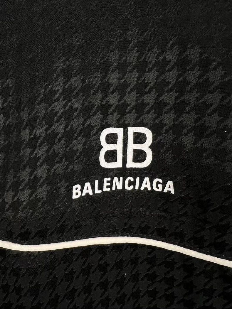 Balenciaga Balenciaga Houndstooth Double B Letter LOGO Zipper Jacket 2 Size US XS / EU 42 / 0 - 3 Thumbnail