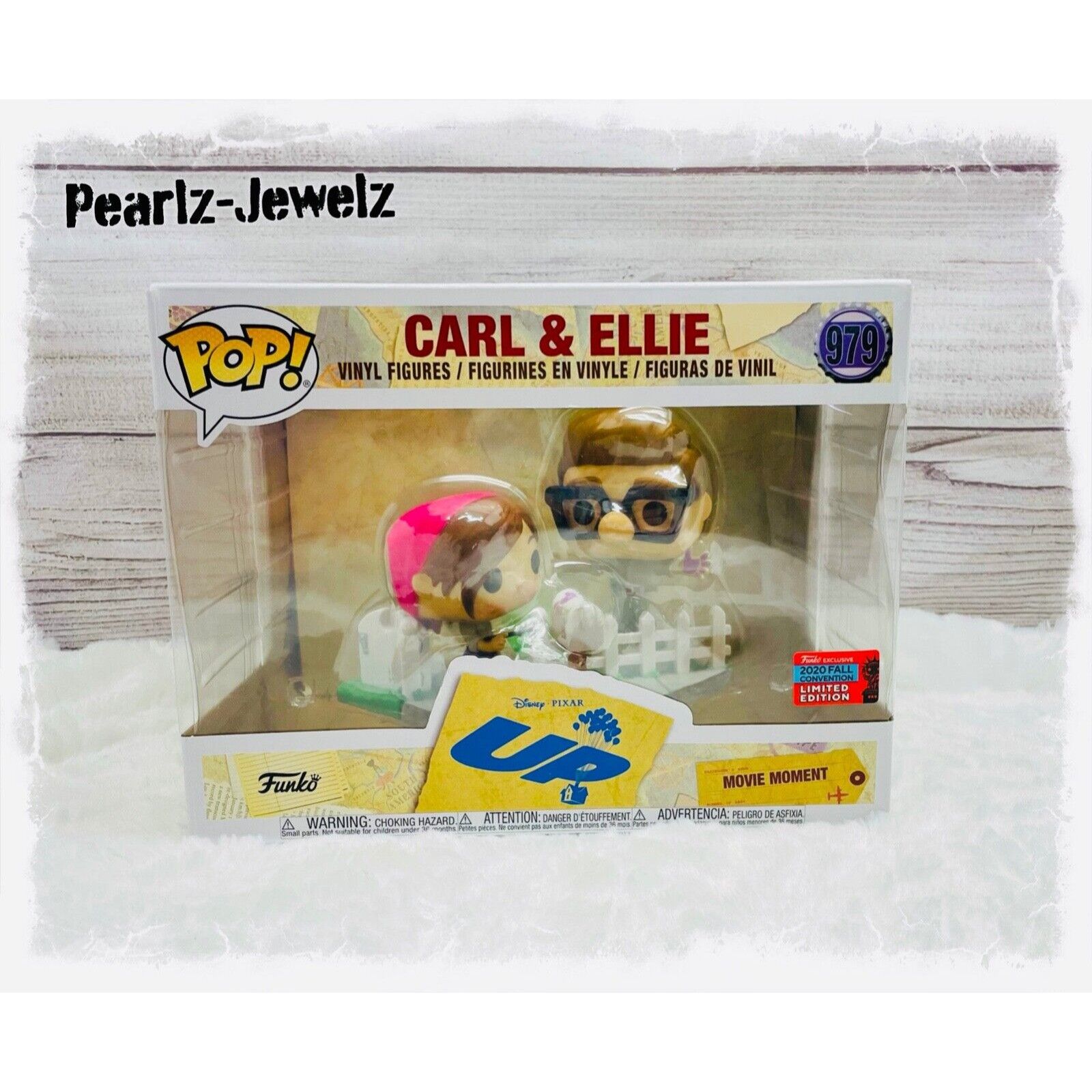 Disney Funko Pop! Movie Moment Disney Pixar UP Carl & Ellie Vinyl F Size ONE SIZE - 1 Thumbnail