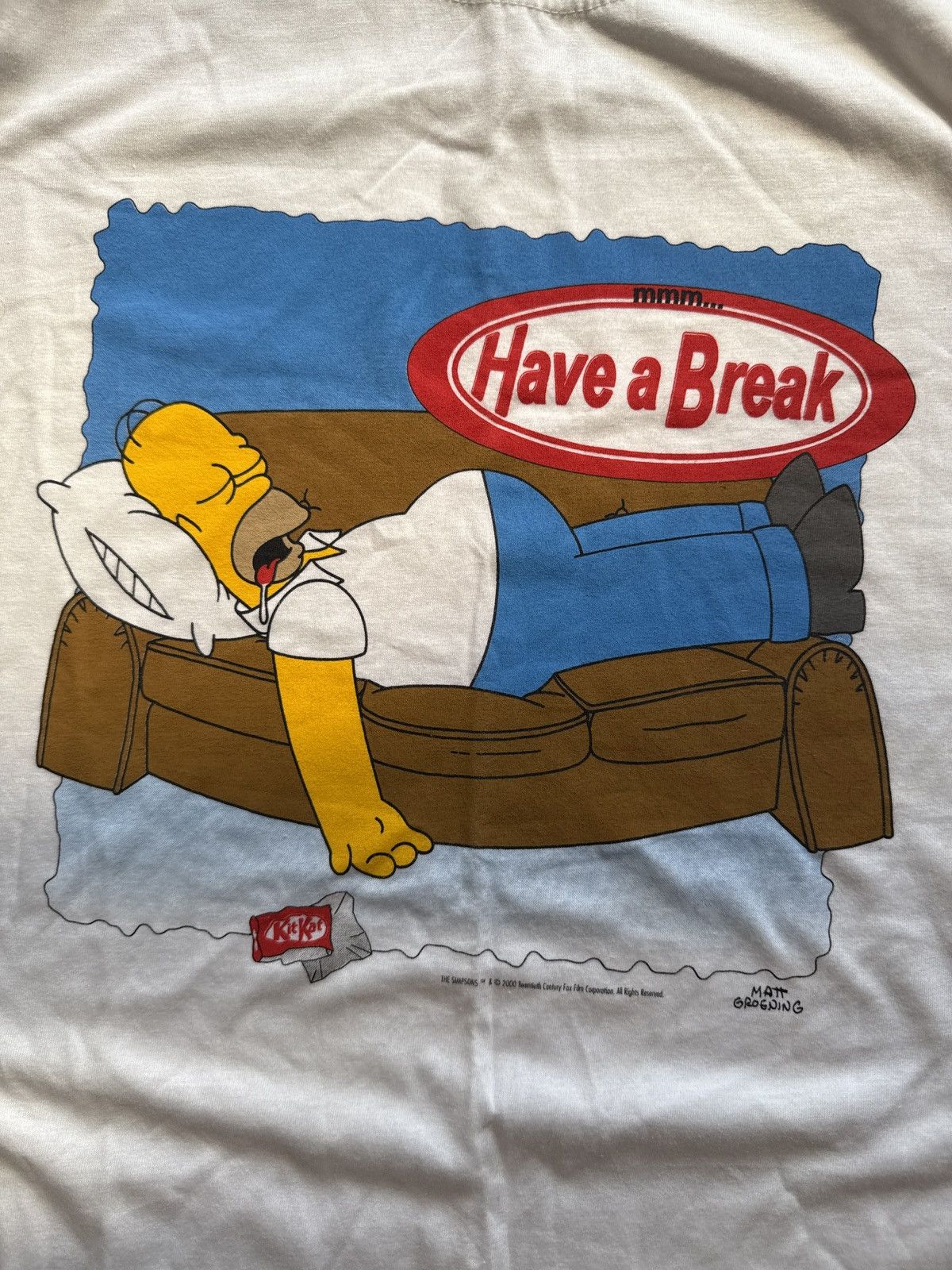 The Simpsons Vintage KitKat collab 2000 the simpsons Size US XL / EU 56 / 4 - 4 Thumbnail