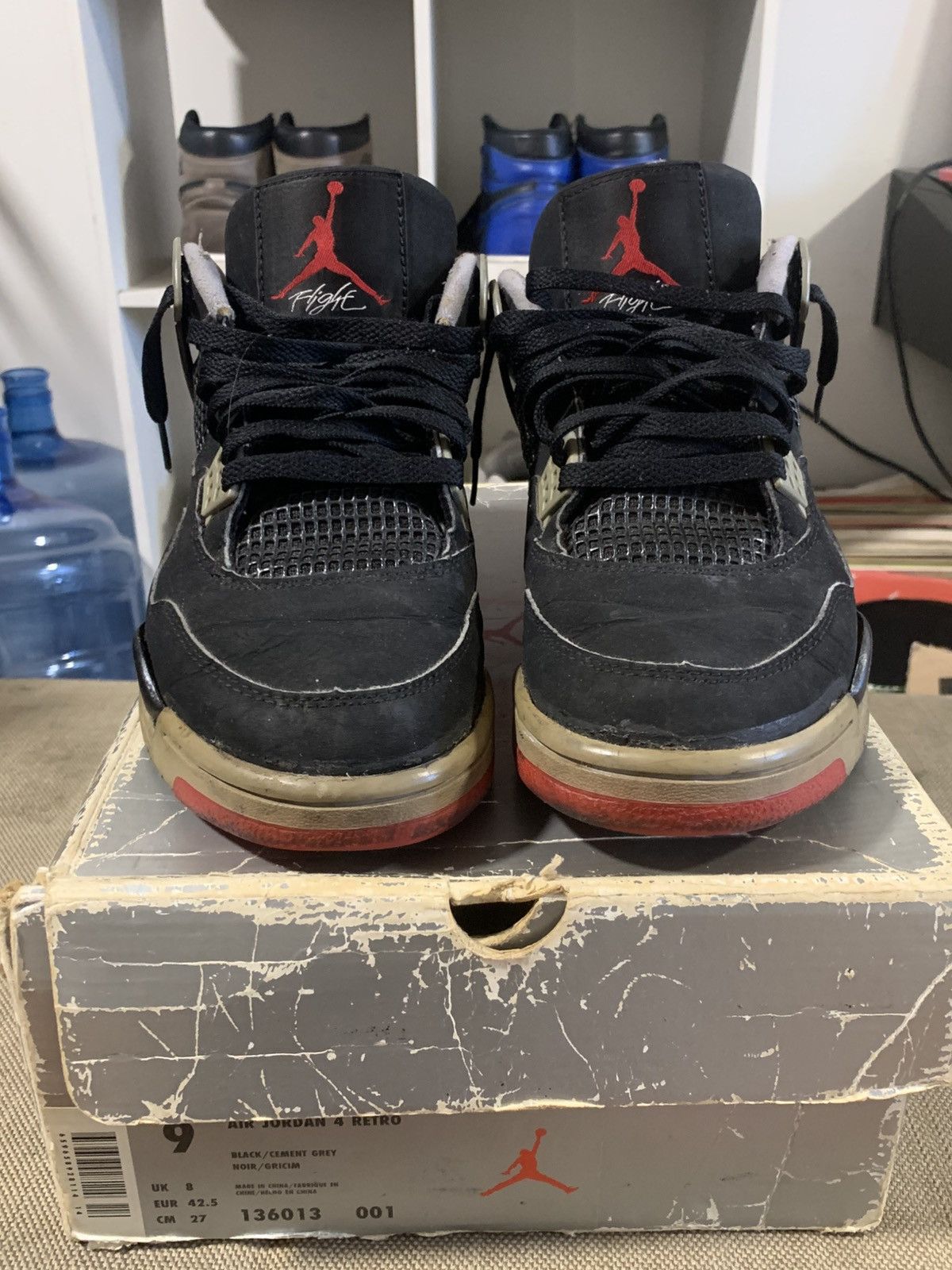 Nike Nike Air Jordan 1999 Bred 4 OG ALL Size US 9 / EU 42 - 2 Thumbnail