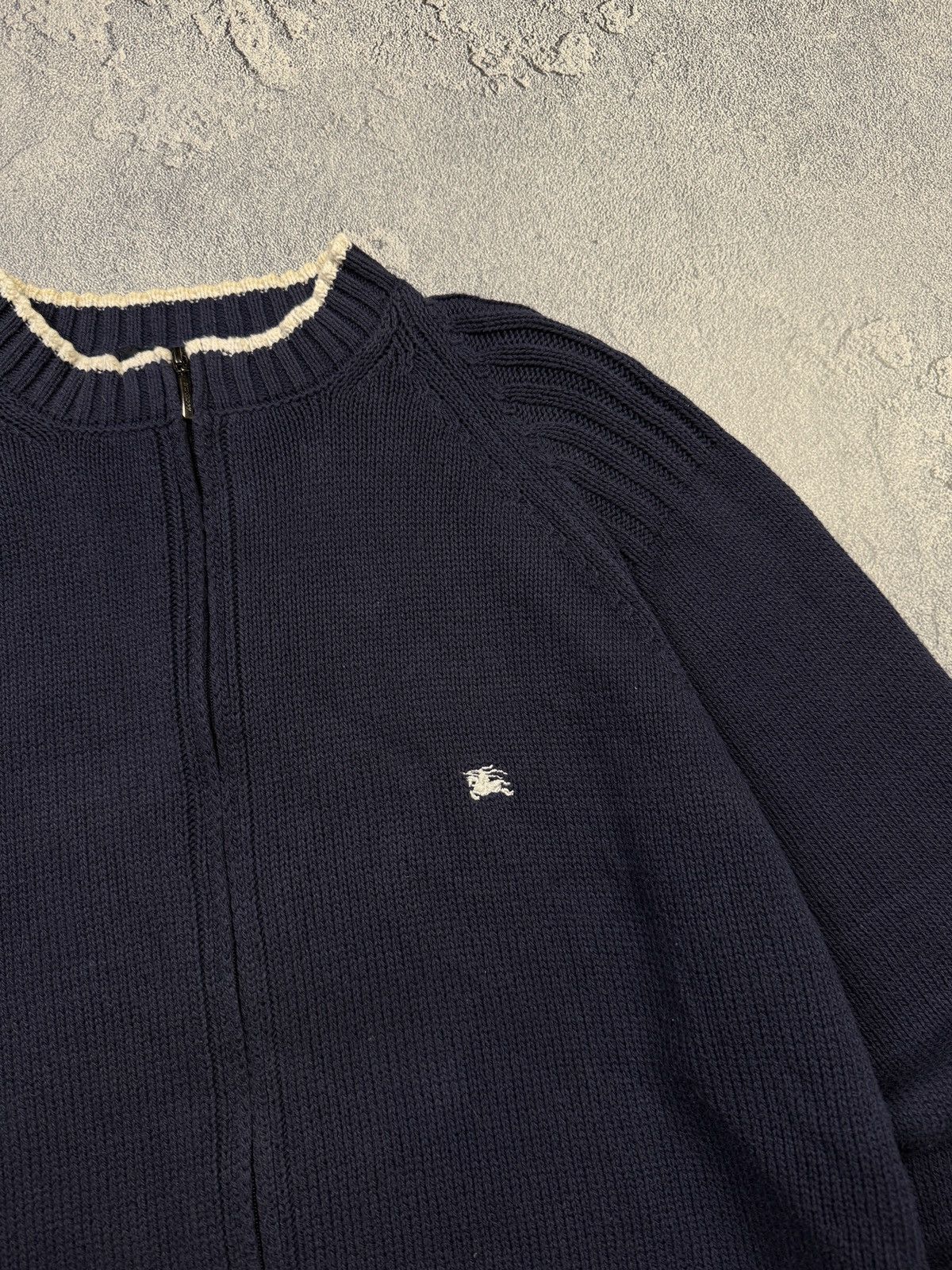 Burberry Burberry London Zip Sweater Jumper Cotton Size US XL / EU 56 / 4 - 3 Thumbnail
