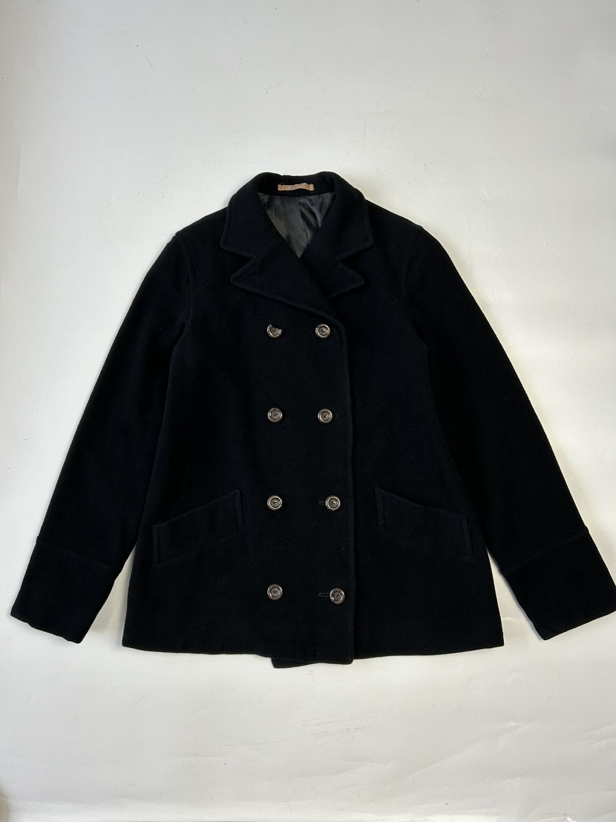 Burberry × Burberry Prorsum × Designer BURBERRY BLUE LABEL WOOL DOUBLE BREAST JACKET Size US S / EU 44-46 / 1 - 1 Thumbnail