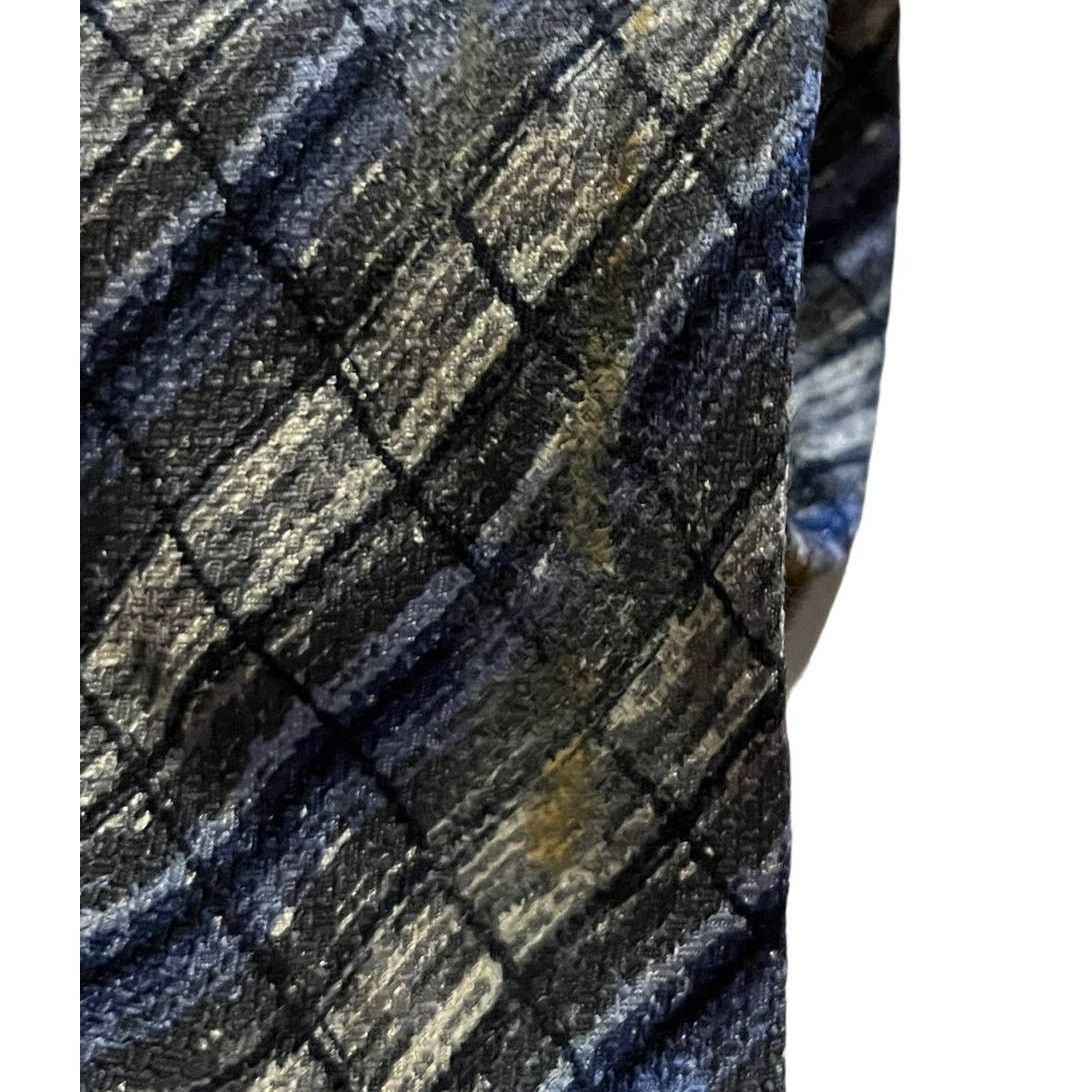 Missoni Missoni blue and gray geometric shapes silk tie Size ONE SIZE - 5 Thumbnail