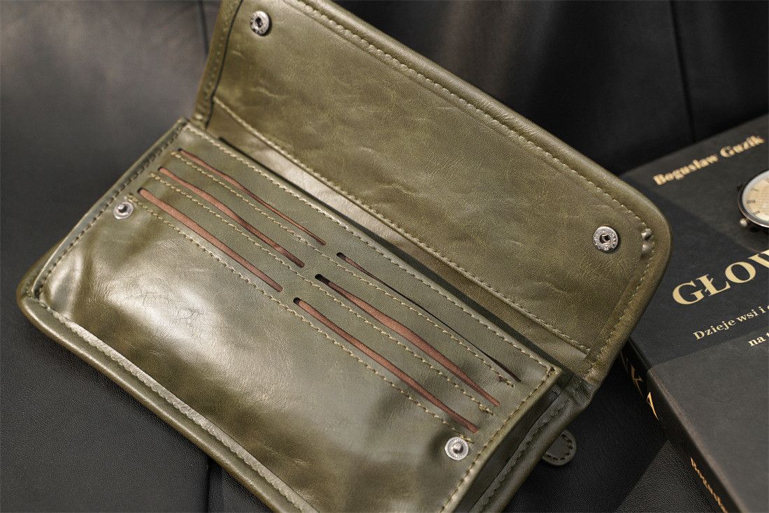 Japanese Brand Retro men long wallet clutch Size ONE SIZE - 3 Thumbnail