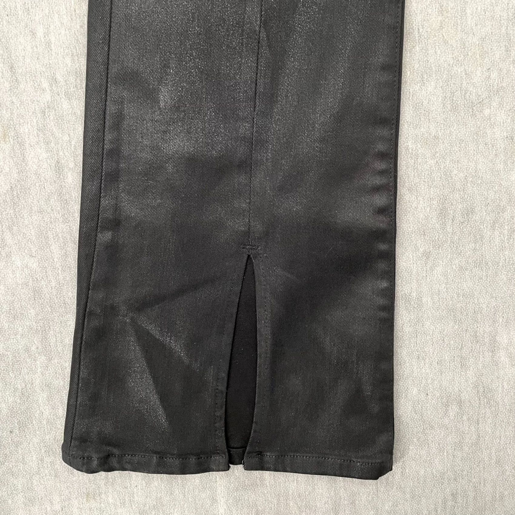 L'AGENCE L’AGENCE Pants Black Coated High Rise Bootcut Flare Split Womens 30 Ladies Size 30" / US 8 / IT 44 - 4 Thumbnail