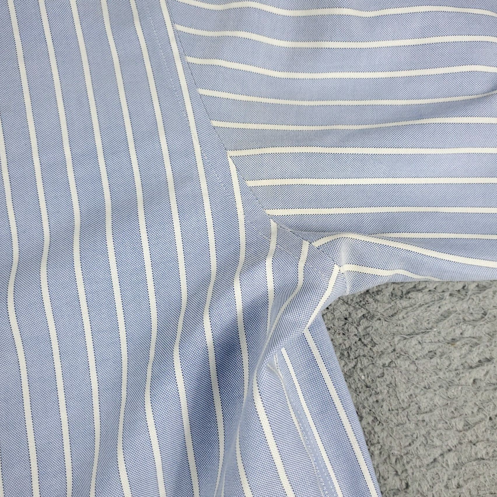 Brooks Brothers VINTAGE Brooks Brothers Shirt Men's Large Blue Striped Casual Button Up Long Sleeve Size US L / EU 52-54 / 3 - 5 Thumbnail