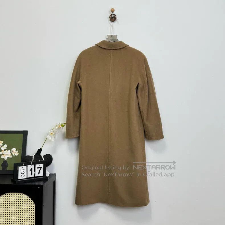 Max Mara Max Mara Cashmere and Wool Blended Long Overcoat Size XXS / US 00 / IT 34 - 4 Thumbnail