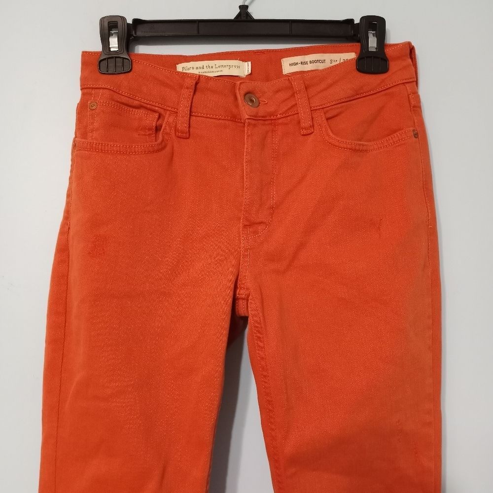 Anthropologie Pilcro And The LetterPress High Rise Bootcut Raw Hem Size 25 Size 25" / US 0 / IT 36 - 3 Thumbnail