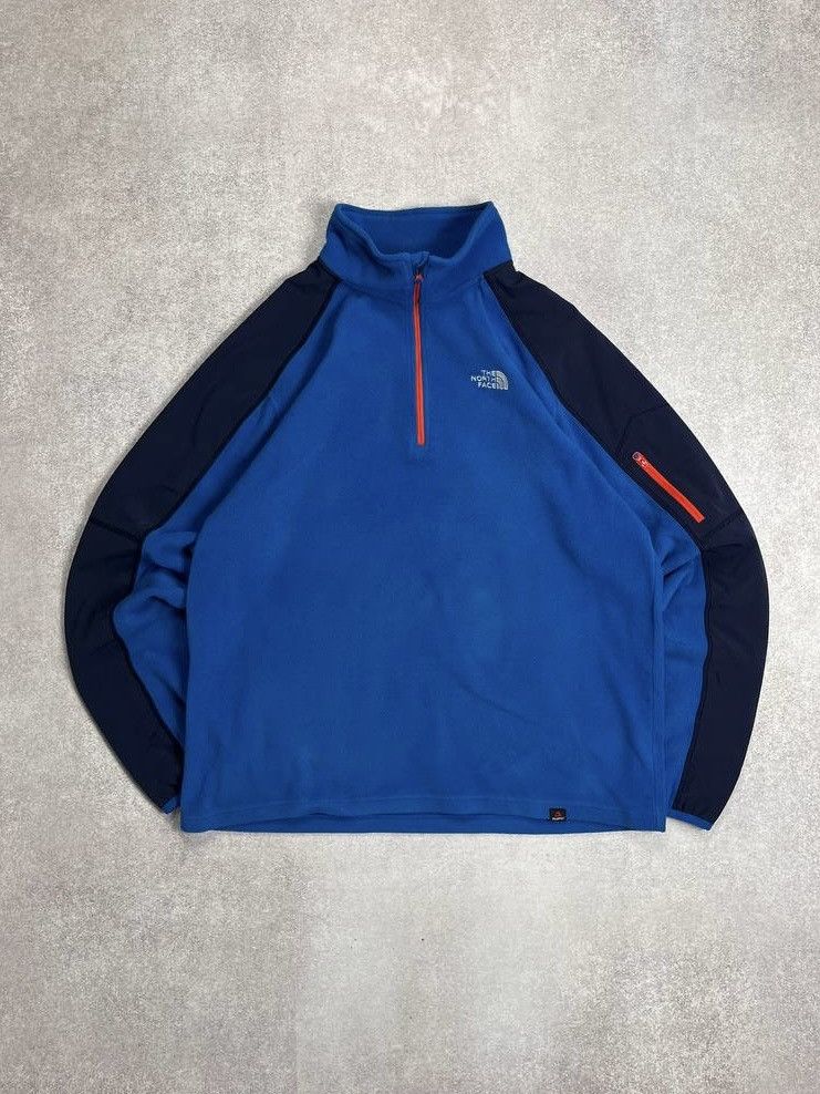 The North Face Vintage The North Face Retro Fleece Blue Sherpa Jacket Y2K L Size US L / EU 52-54 / 3 - 1 Thumbnail