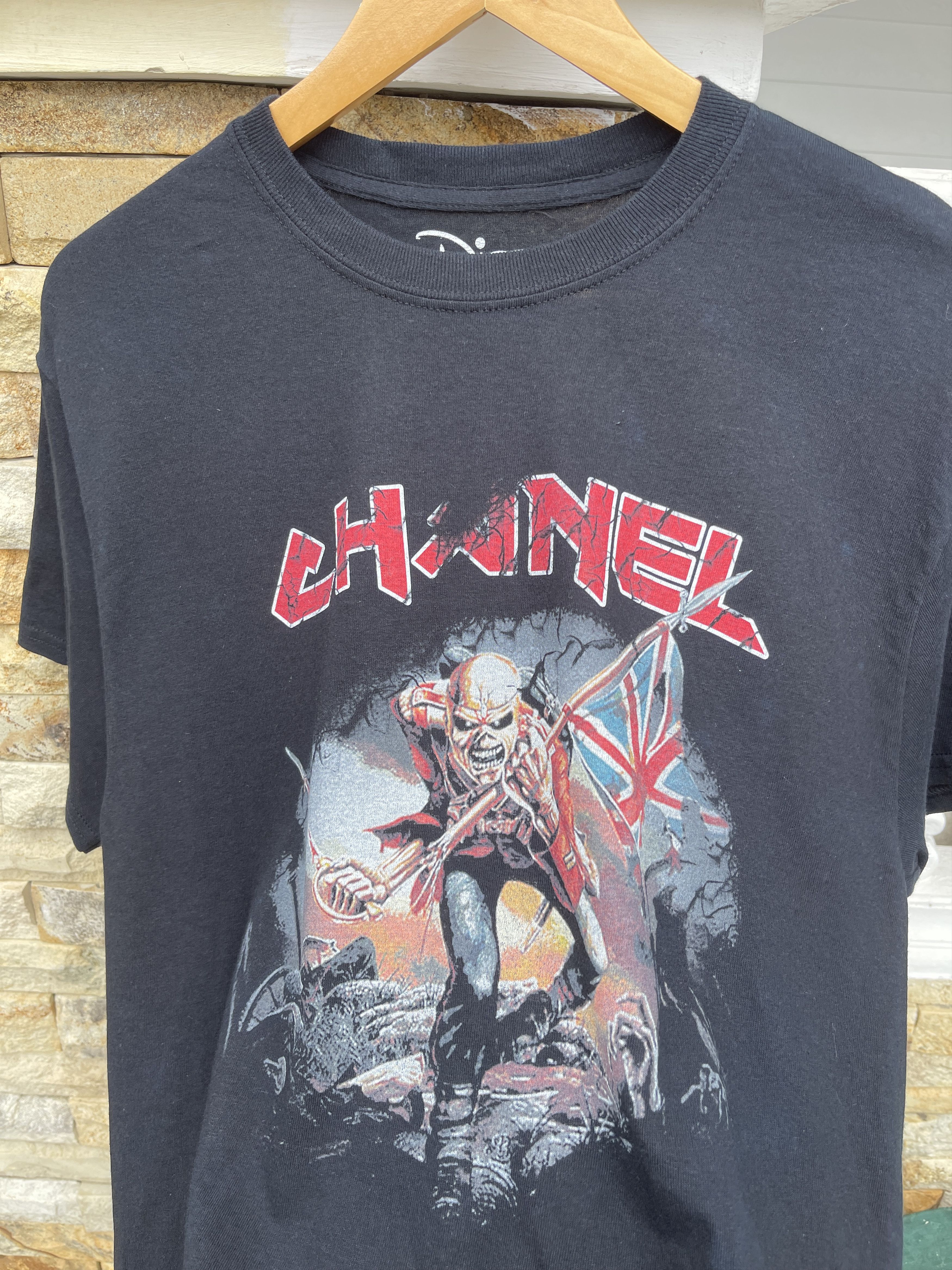 Last Drop🔥Rare🔥Designer Chanel x Iron Maiden Band T-Shirt