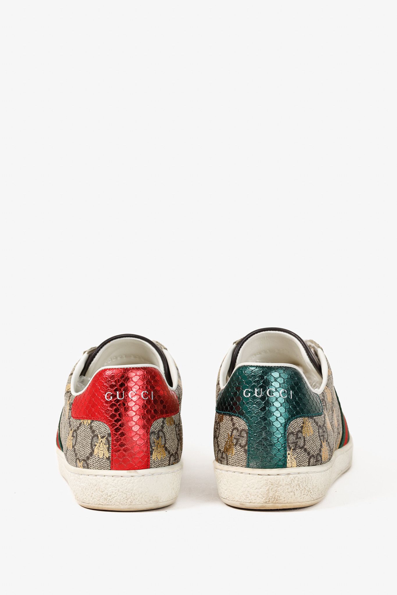 Gucci Gucci Ace GG Supreme Monogram Bee Sneakers Size US 7 / IT 37 - 3 Thumbnail