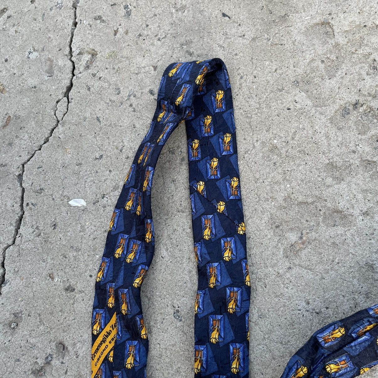 Ermenegildo Zegna Vintage Ermenegildo Zegna Tie Silk Y2K 90s USA Size ONE SIZE - 5 Thumbnail