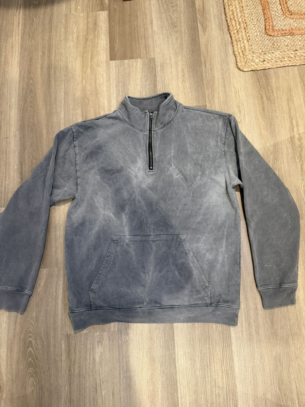 Talentless Talentless Grey Quarter Zip Heavy Hoodie Jacket Size XL Size US XL / EU 56 / 4 - 1 Thumbnail