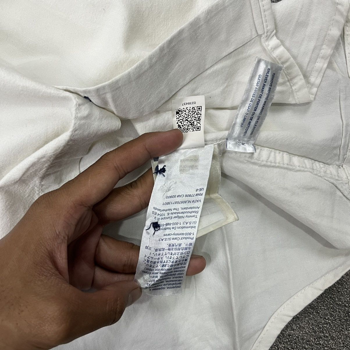 Tommy Hilfiger TOMMY HILFIGER big flag white button up shirt Size US L / EU 52-54 / 3 - 4 Thumbnail