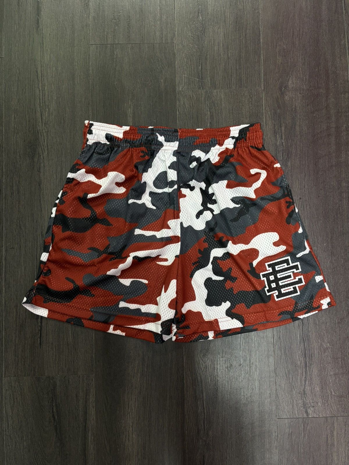 Eric Emmanuel Red Camo Shorts