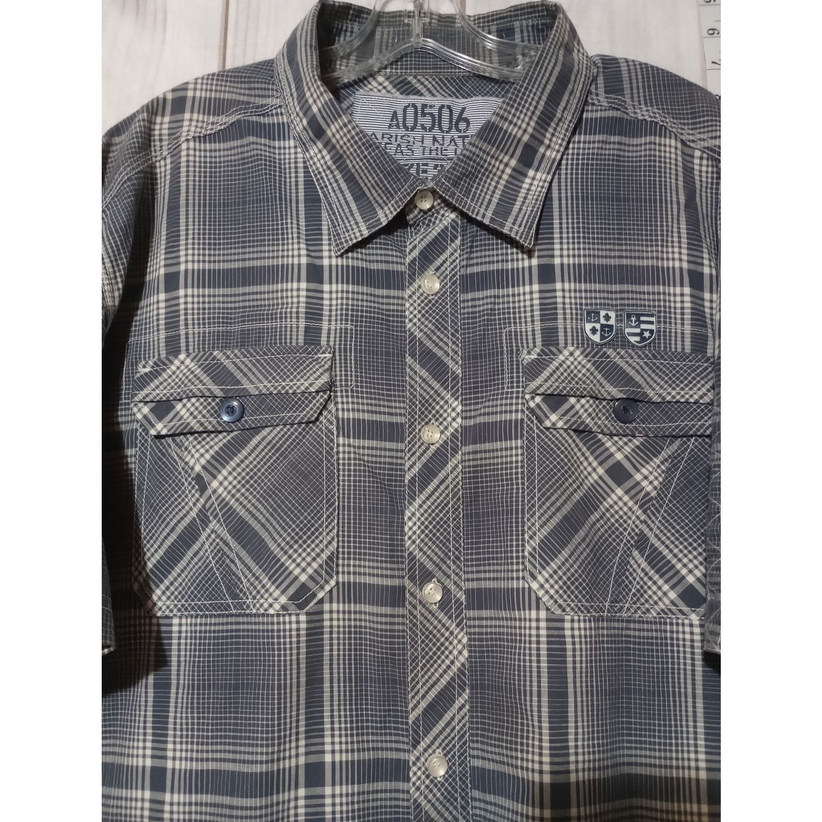 Parish Nation Parish Nation Shirt Mens 3XL Blue Plaid Seas The Day Size US XXL / EU 58 / 5 - 2 Thumbnail