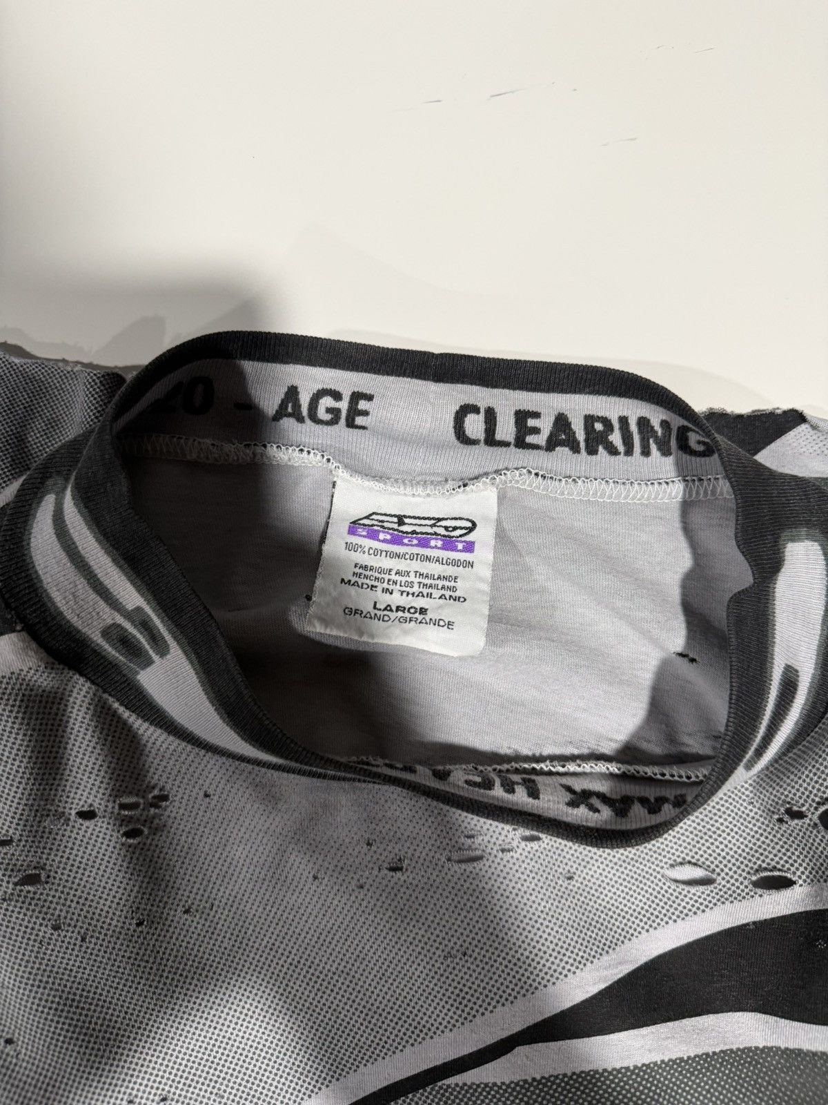 Vintage 2000s Y2K Vintage Axo Sport Grunge Distressed Cropped LS L Size US L / EU 52-54 / 3 - 21 Thumbnail