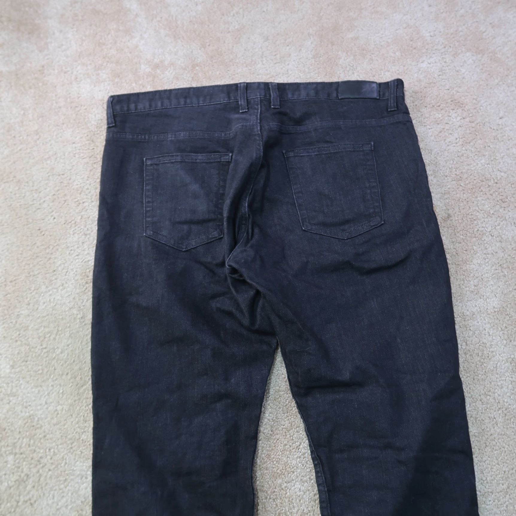 Denime Dearborn Denim Jeans Mens 40x30 Black Denim Straight Leg Stretch Chicago USA Jeans Mens Regular 5-Pocket Black Size US 40 / EU 56 - 5 Thumbnail