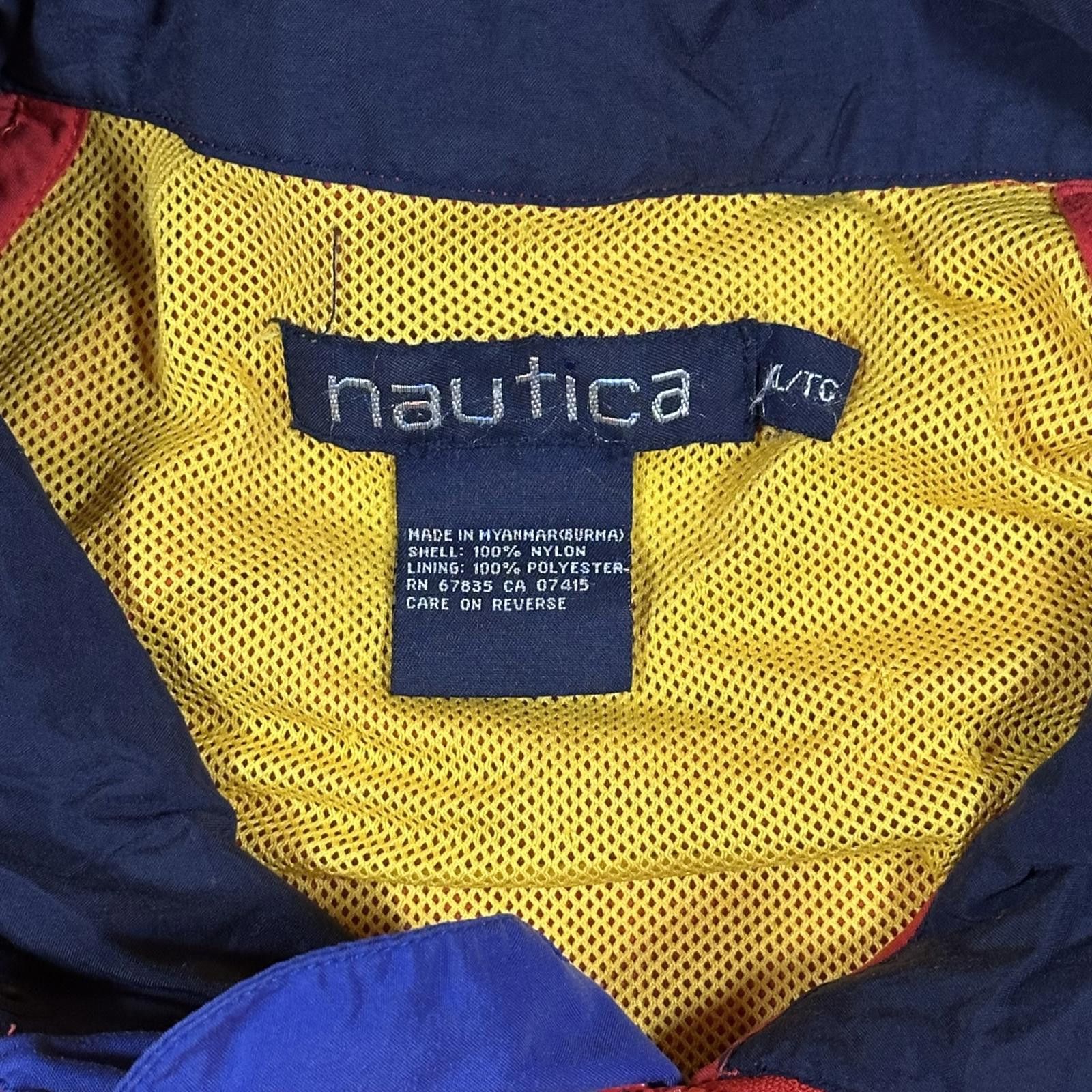 Nautica Nautica Mens Windbreaker Large Red Vintage Size US XL / EU 56 / 4 - 4 Thumbnail