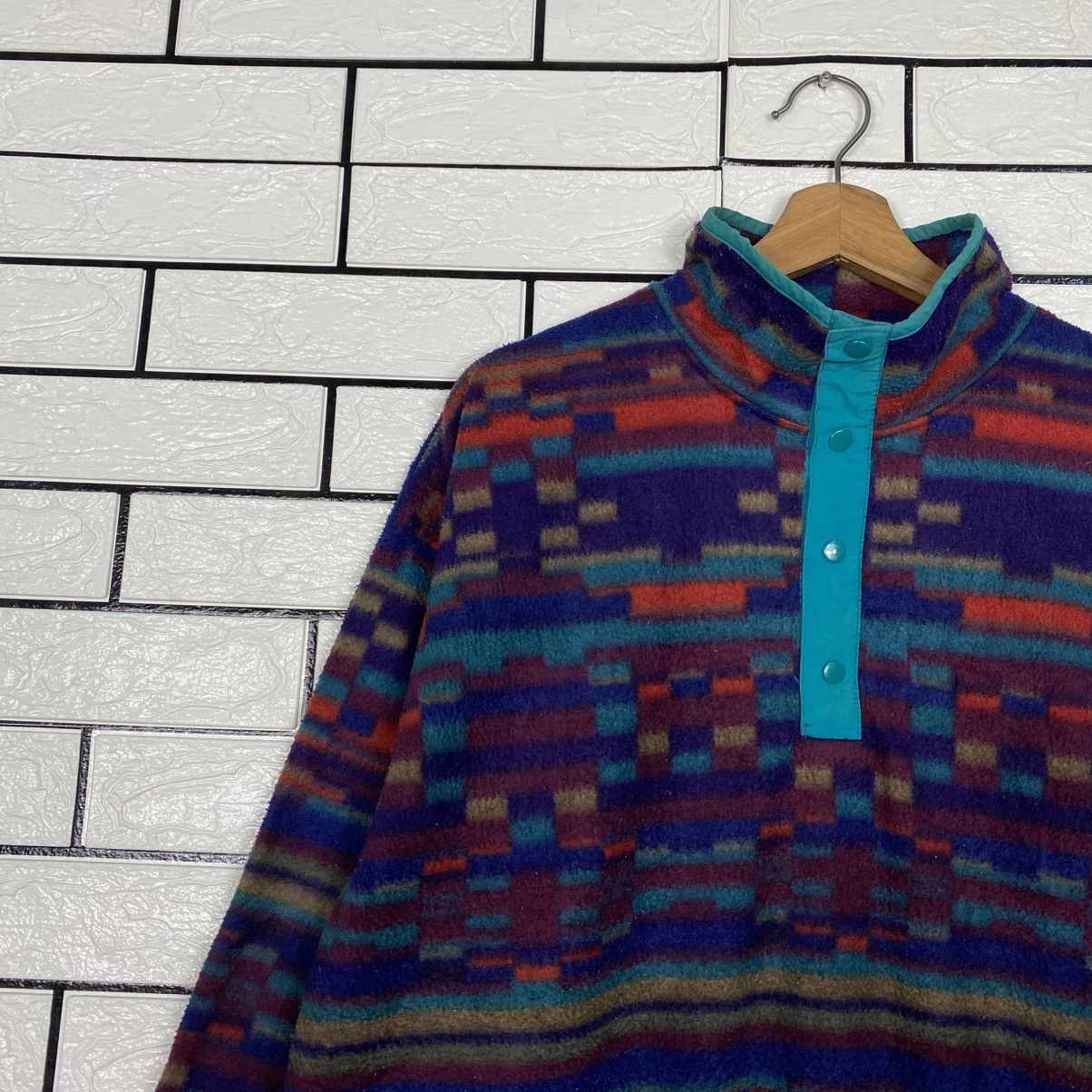 Japanese Brand 📌City Guy Club Fleece Navajo Jacket Native Aztec Design Size US L / EU 52-54 / 3 - 8 Thumbnail