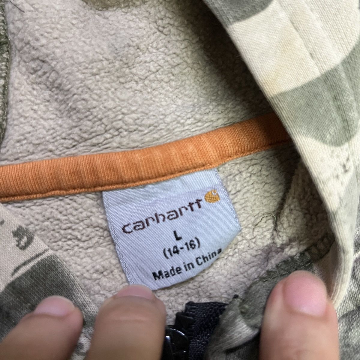 Carhartt Carhartt Camo Sleeveless Hoodie Zipper Size US S / EU 44-46 / 1 - 5 Thumbnail