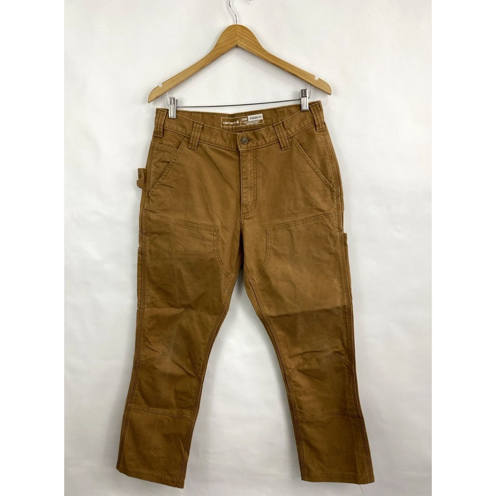 Carhartt VINTAGE Carhartt Double Knees brown work pants Mens 32/32 Brown 90s Cargo Size US 32 / EU 48 - 5 Thumbnail