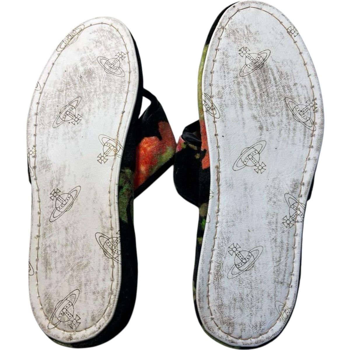 Vintage Vivienne Westwood Rose Print Room Slippers Size US 6 / IT 36 - 9 Thumbnail