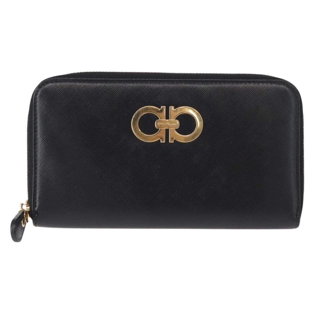 Salvatore Ferragamo Salvatore Ferragamo Gancini Bifold Wallet Quilted Leather Size ONE SIZE - 1 Thumbnail