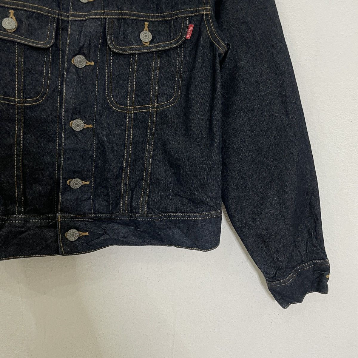 Japanese Brand Vintage Flash Jeans Denim Jacket Size M / US 6-8 / IT 42-44 - 2 Thumbnail