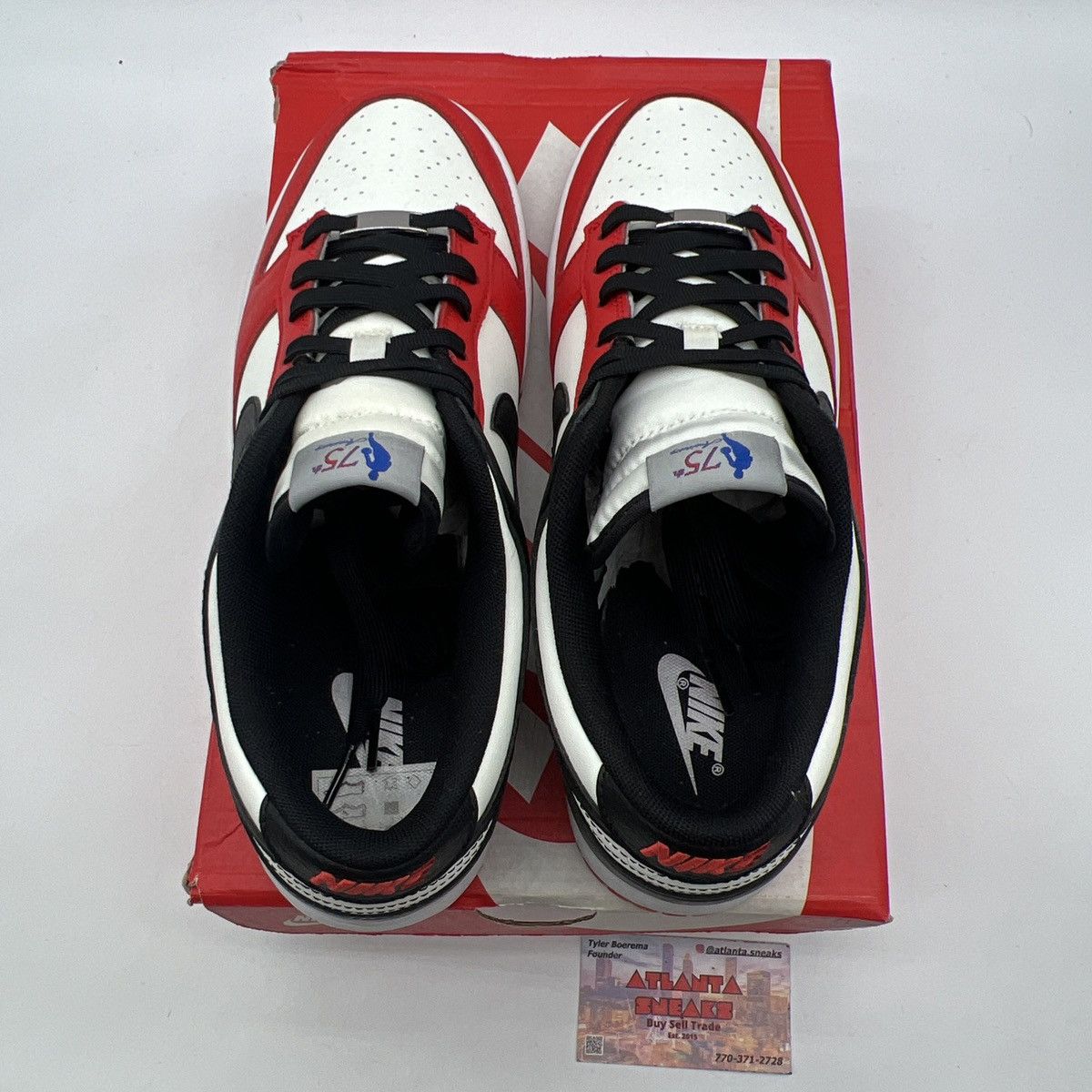Nike NBA X Dunk Low 75Th anniversary bulls Size US 11 / EU 44 - 7 Thumbnail