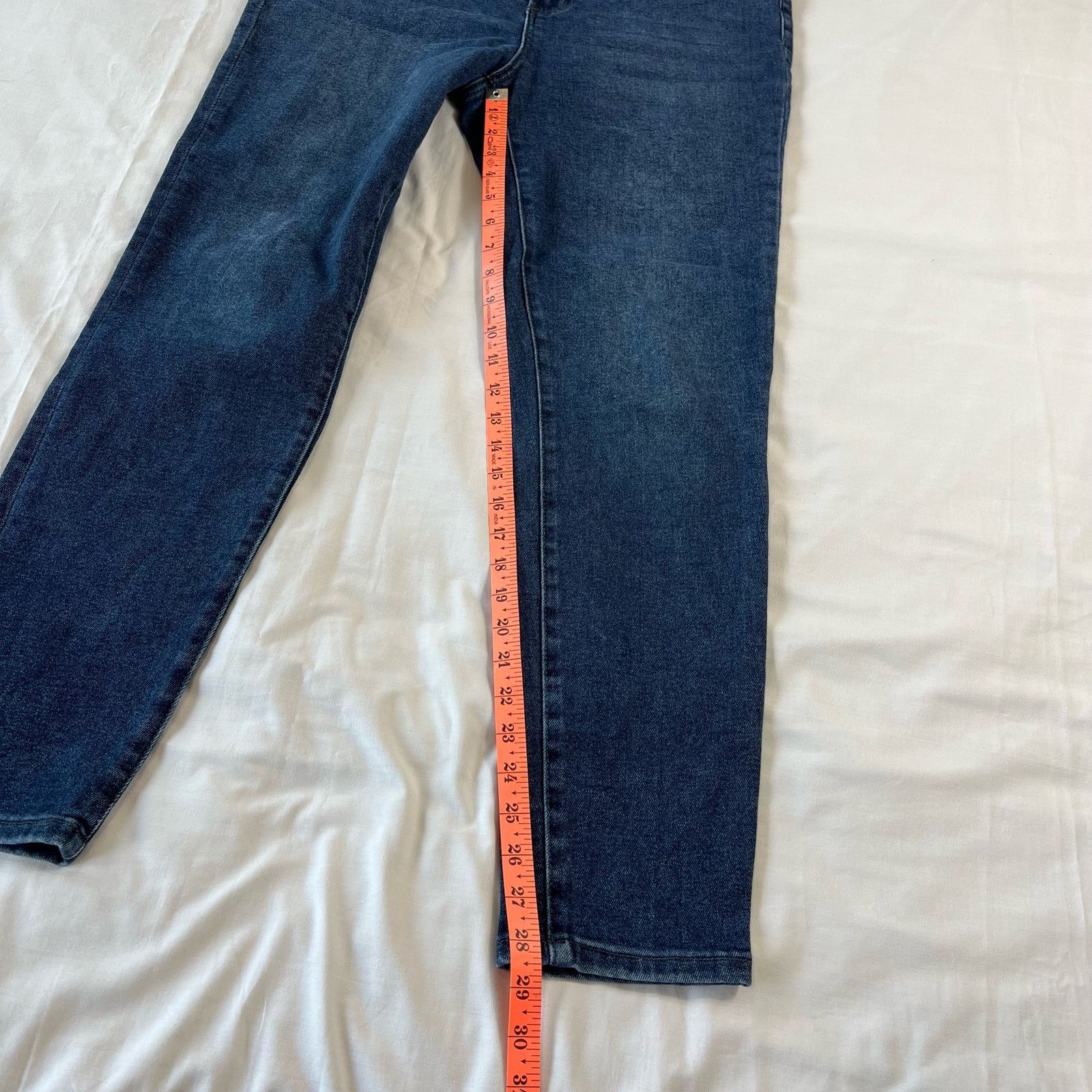 Other Max Studio High Rise Skinny Jeans Size 14 Indigo Stretch Size 36" / US 14 / IT 50 - 9 Thumbnail