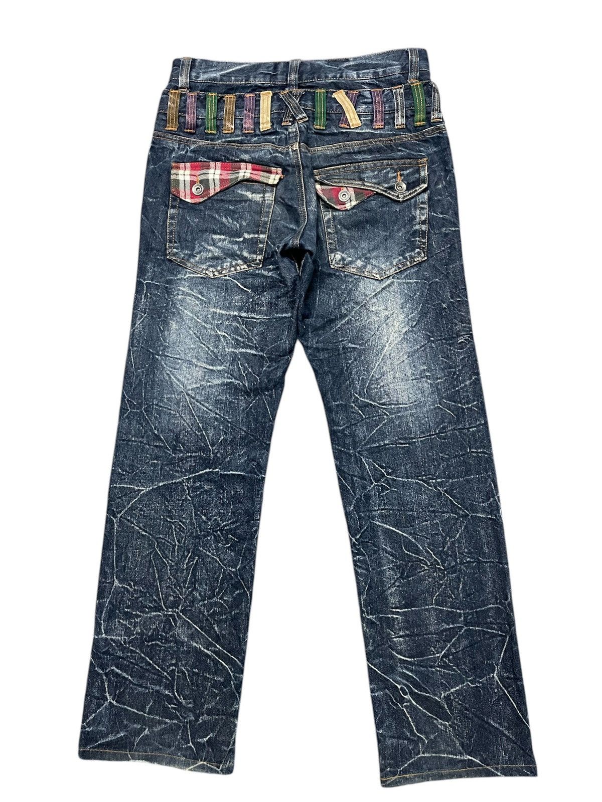 Japanese Brand × Vintage Nylaus Clawmark Double Waist Jeans Ppfm Undercover Style Size US 32 / EU 48 - 6 Thumbnail
