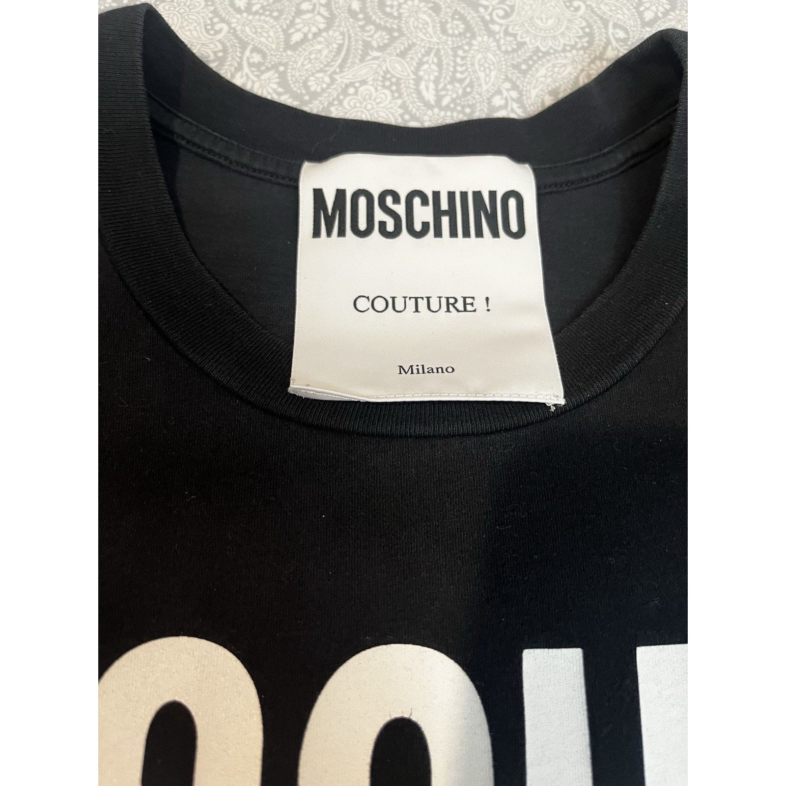 Moschino Authentic Moschino Couture Rat-A-Porter T-Shirt Black Italy Size US XXS / EU 40 - 9 Thumbnail