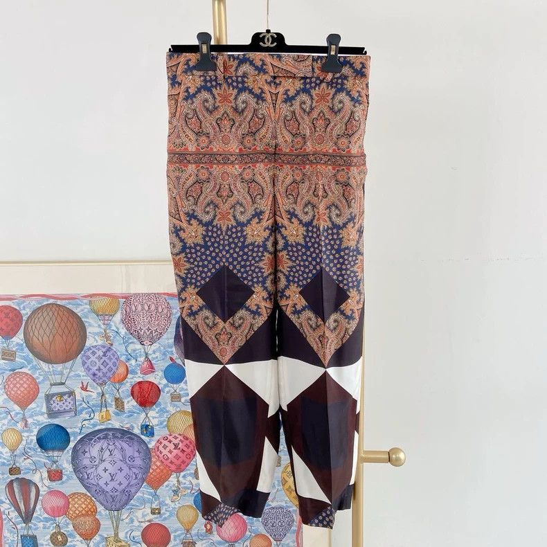 Other Givenchy Size36 Patterned Silk Casual Pants, Size 36 Size US 36 / EU 52 - 1 Thumbnail