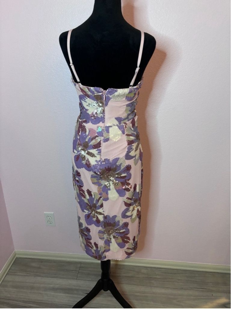 Dress the Population Women's Dress the Population Dress, Pink, Purple, Size S Size S / US 4 / IT 40 - 2 Thumbnail