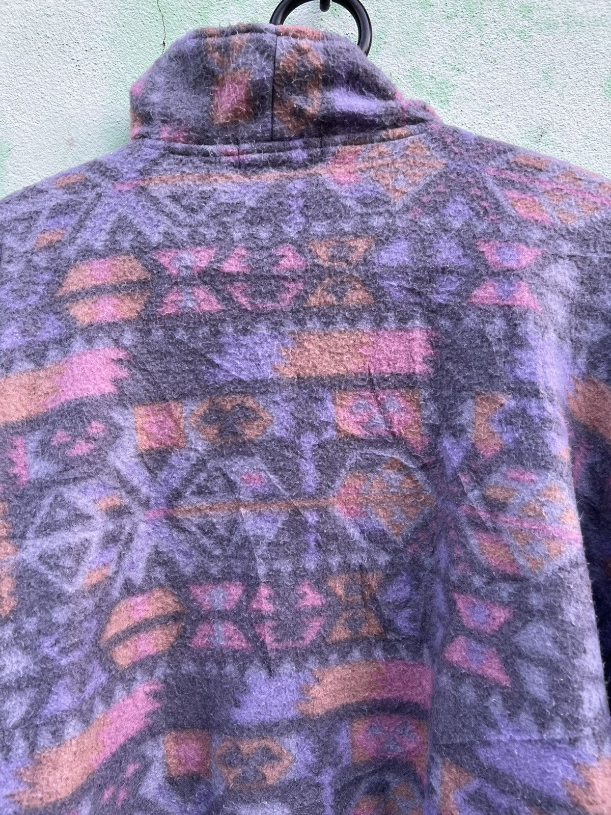 Vanson Leathers Vtg VANSON Sportswear Whistler Fleece Aztec Pattern Pullover Size US XL / EU 56 / 4 - 9 Thumbnail