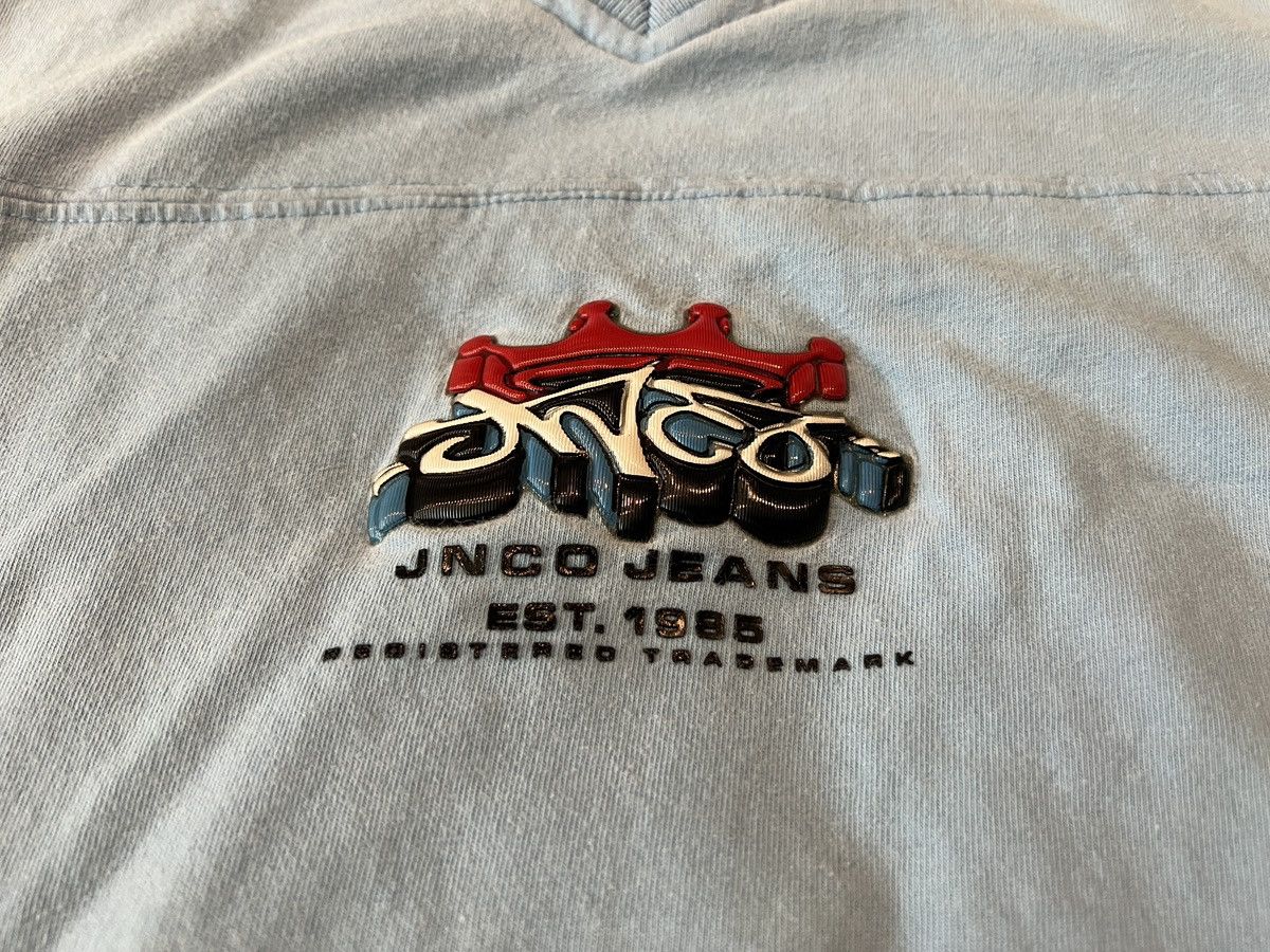 JNCO × Vintage Vintage JNCO Jeans - Blue Ringer V T-Shirt USA Skate 90s Y2K Size US XL / EU 56 / 4 - 3 Thumbnail