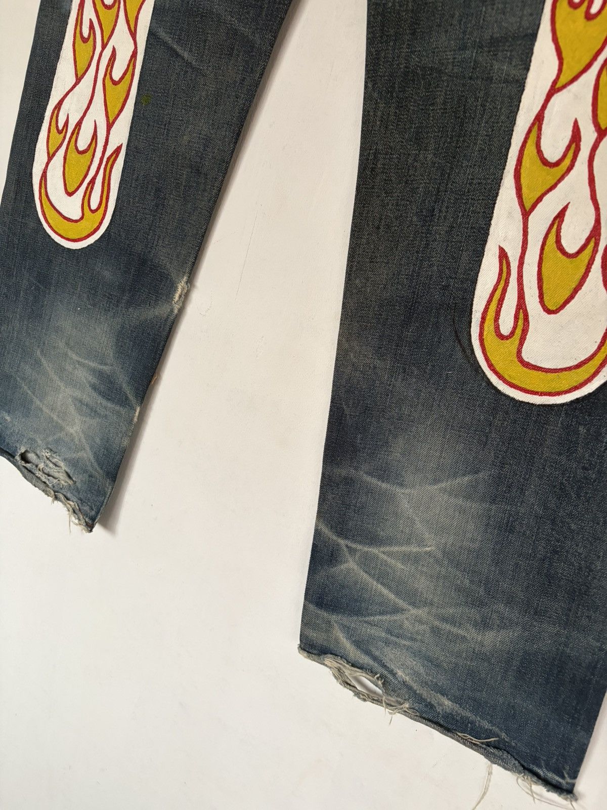 Evisu evisu no2 2001 daicock flame re-paint selvedge Size US 32 / EU 48 - 5 Thumbnail