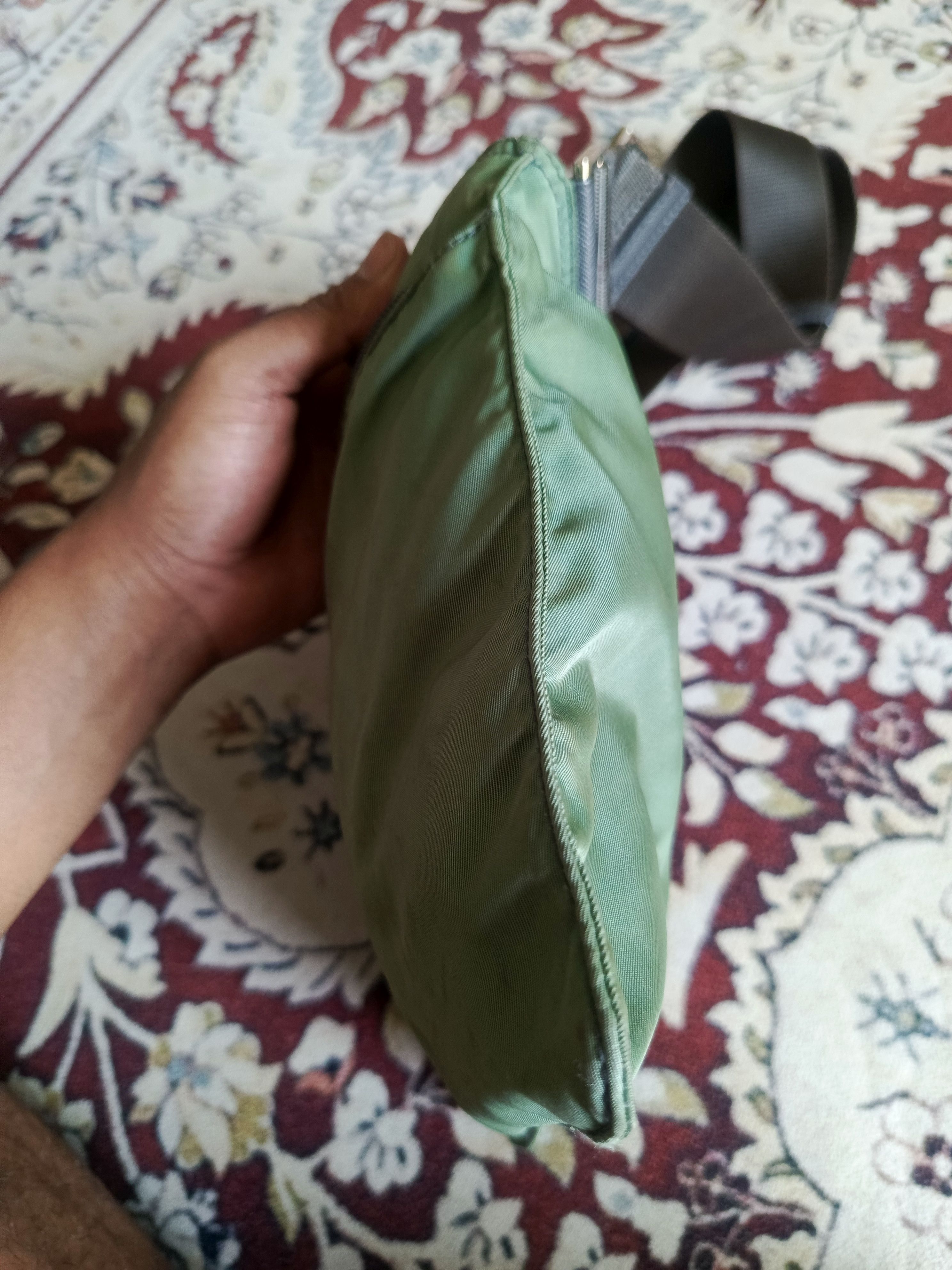 Prada Prada Green Nylon Crossbody Bag Size ONE SIZE - 10 Thumbnail