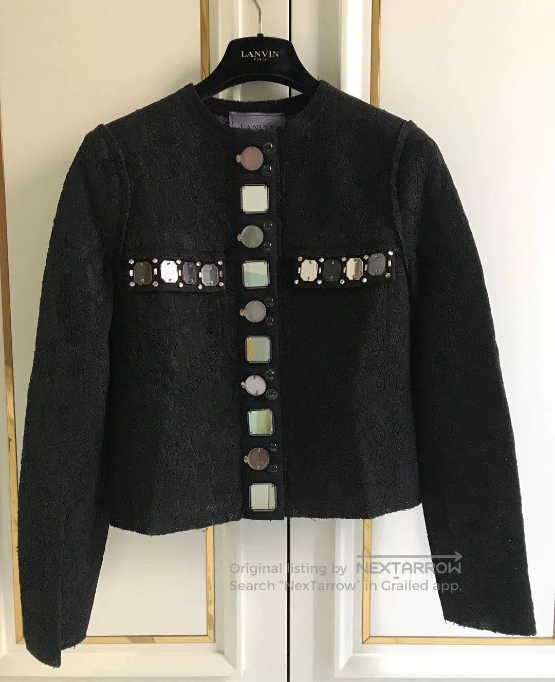 Lanvin new lanvin black gem coat fr34. Size US XS / EU 42 / 0 - 1 Thumbnail