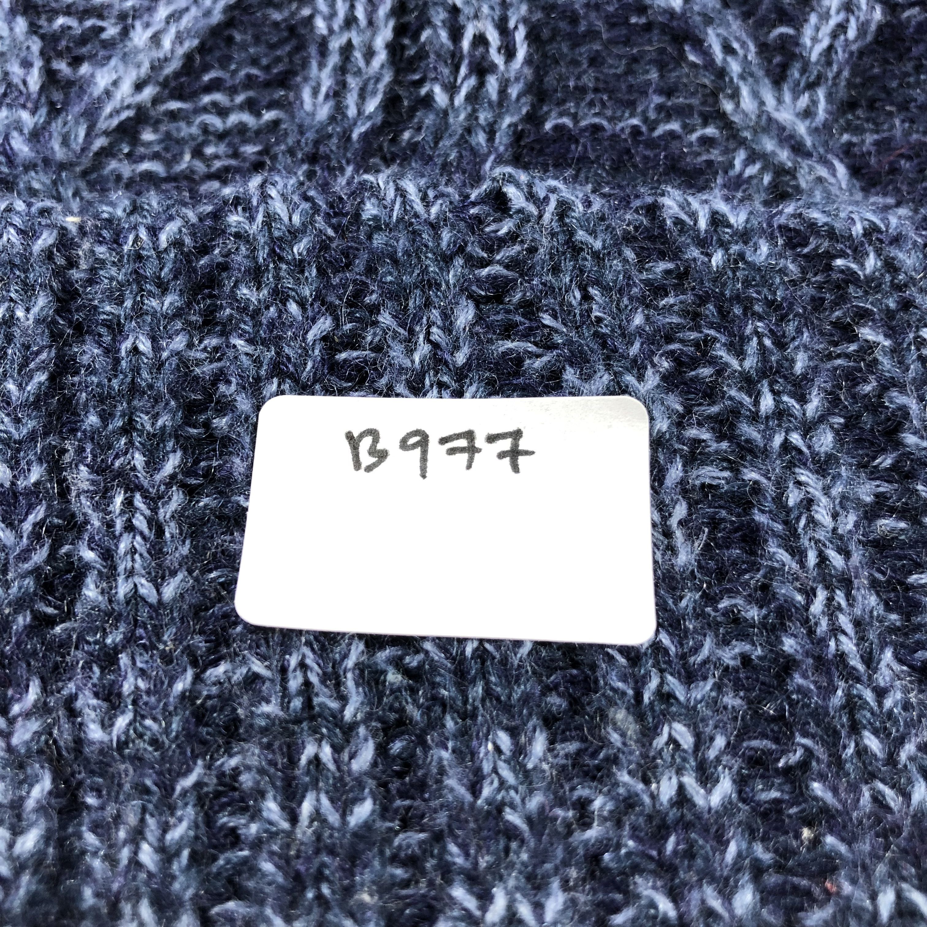 Japanese Brand Unknown Cable Knit Wool Beanie Snowcap Snow Hat B977 Size ONE SIZE - 6 Thumbnail